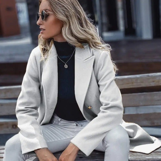 DOUBLE BREASTED POCKET PEA COAT CF0528
