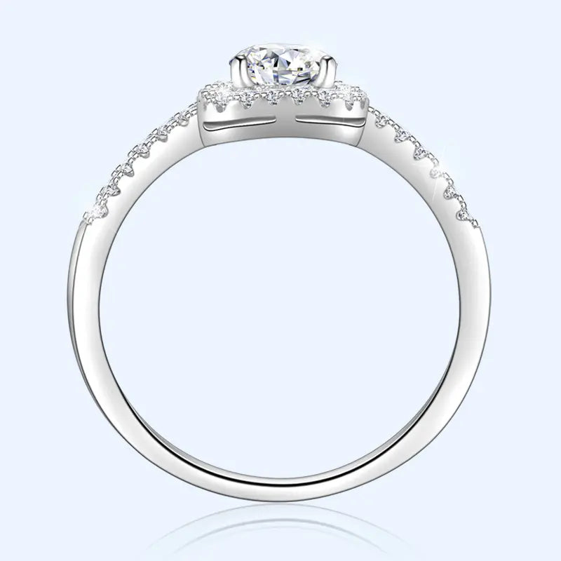 2Ct Moissanite Rings, Cushion Cut Square Engagement Rings with Exquisite Box, VVS1 Excellent D Color Moissanite, Wedding Bands, Promise Rings, Eternity Rings