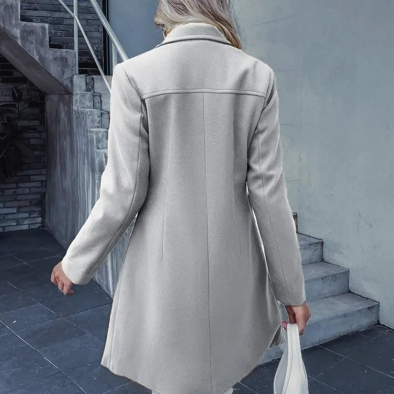 DOUBLE BREASTED POCKET PEA COAT CF0528