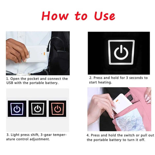 Smart Heating Cotton Vest