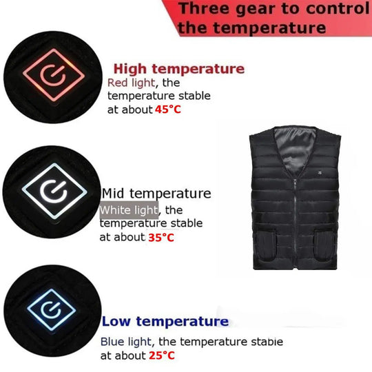 Smart Heating Cotton Vest
