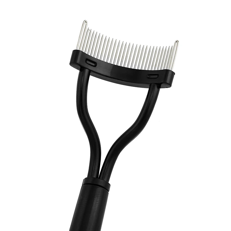 Eyelash Curler Beauty Makeup Lash Separator Foldable Metal Eyelash Brush
