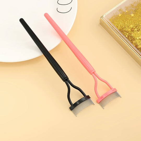 Eyelash Curler Beauty Makeup Lash Separator Foldable Metal Eyelash Brush