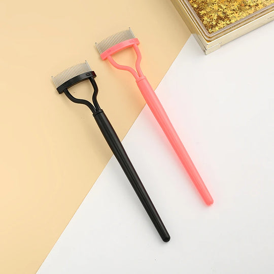 Eyelash Curler Beauty Makeup Lash Separator Foldable Metal Eyelash Brush