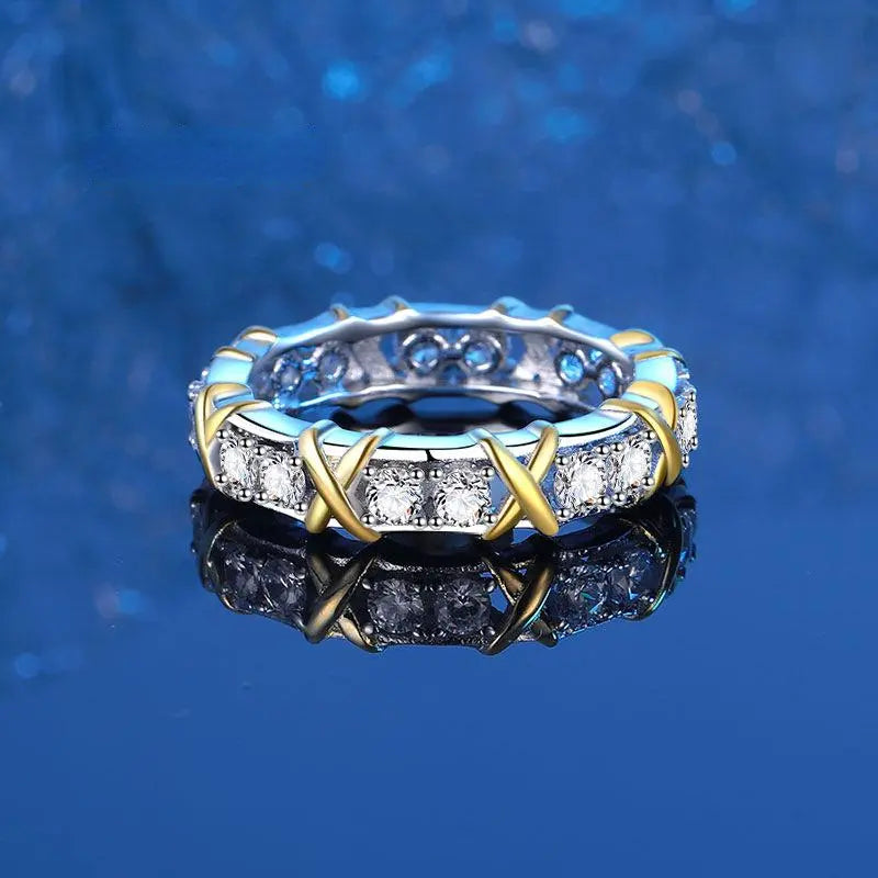 Cross Zircon Rings Fashion Exquisite Everything Rings
